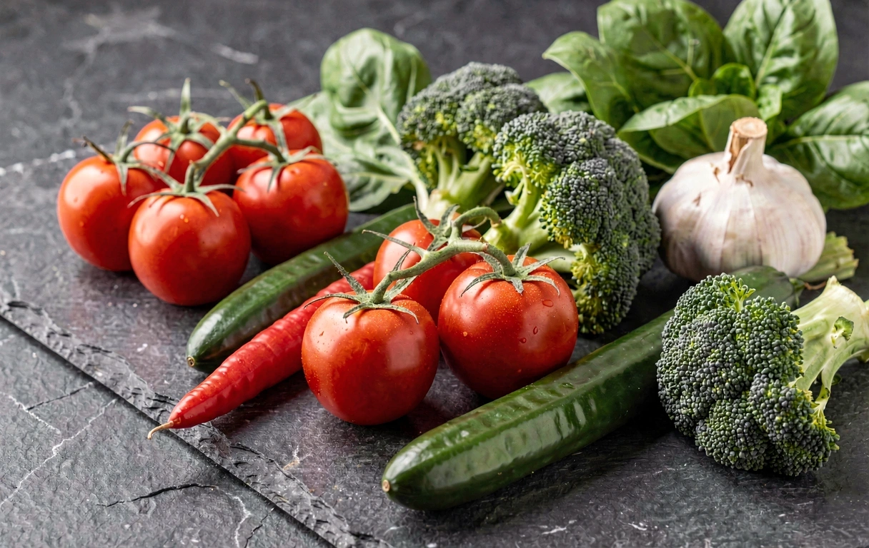 Frisches Gemüse in hochwertiger Darstellung